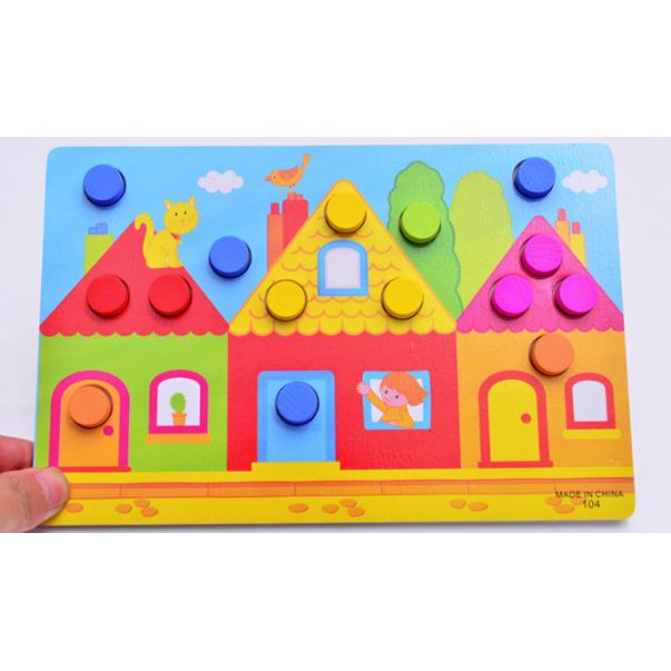 TweedyToys - Puzzle Matching Color / Puzzle Kayu Mencocokkan Warna