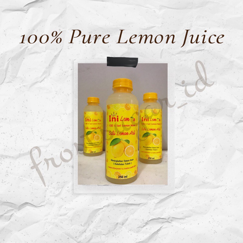 

Sari Lemon Murni 100%