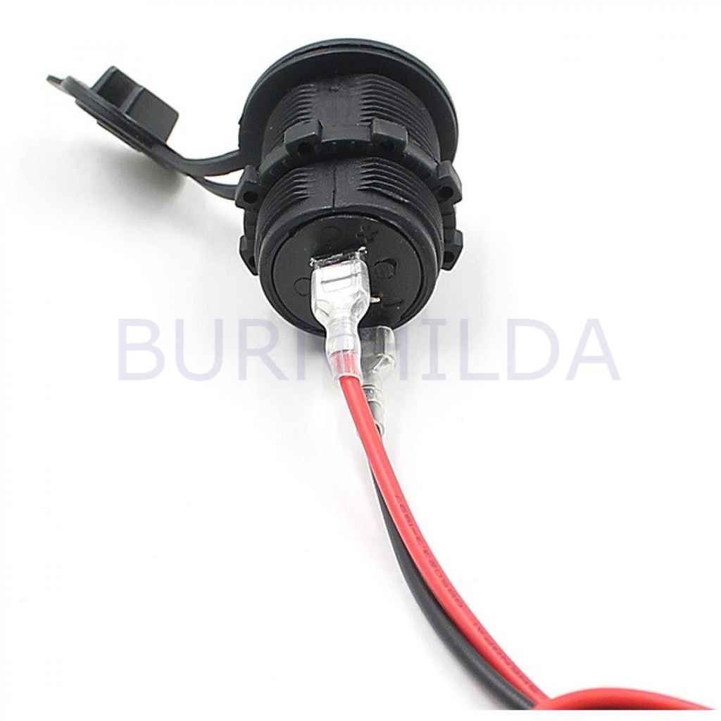 USB Port Charging 12-24V for Motorcycle mobil motor burnhilda