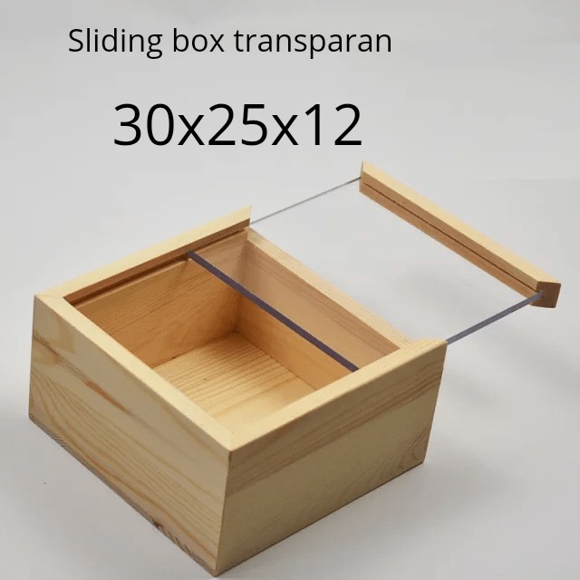 

Kotak kayu transparan sliding acrylik kado bridemaids hampers acrylic
