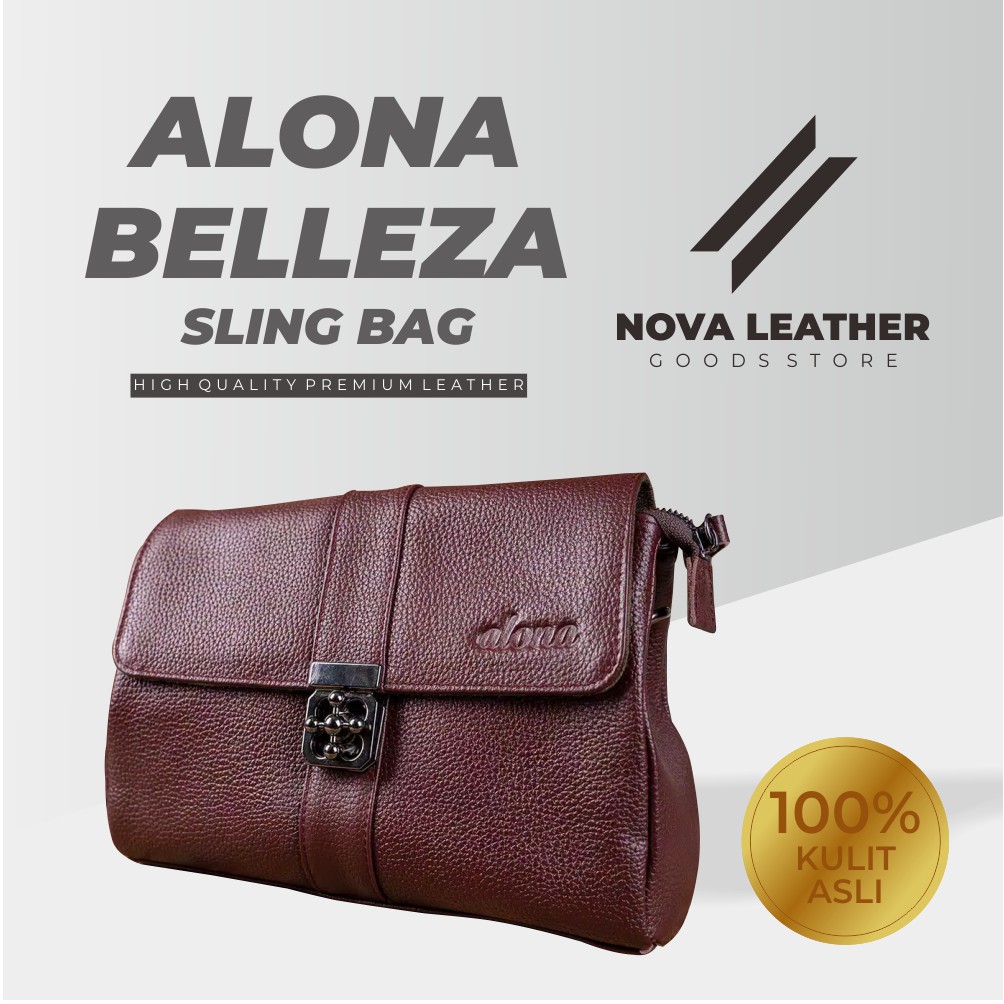 Tas Selempang Slempang Hp Kulit Asli Wanita