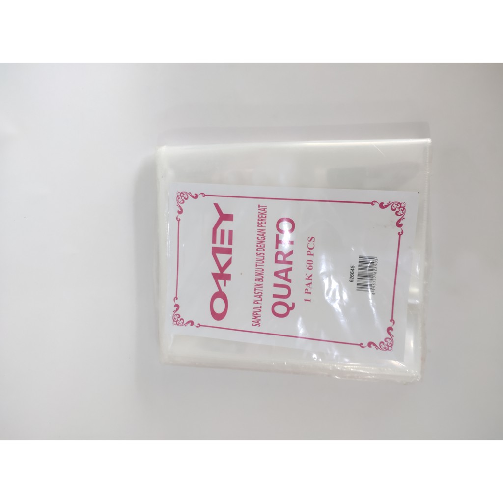 

sampul buku plastik uk.QUARTO 1 PAK 60 PCS