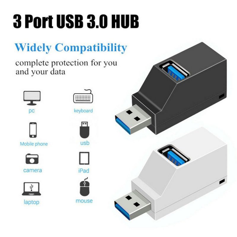 Colokan USB 3.0 3 hub 4 5Gbps original metal slim non orico robot vention ugreen alternatif USB 2