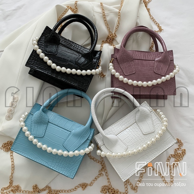 Tas Selempang Wanita Mewah Croco Aksen Rantai / Slingbag Wanita Croco Aksen Rantai