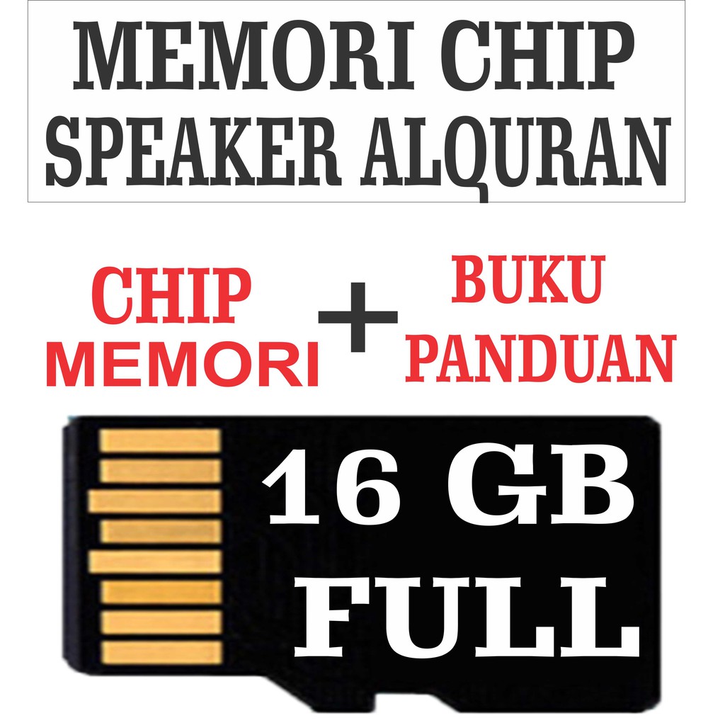 memori chip/memori speaker alquran chip 16GB FULL FILE TERBARU buku 72 halaman