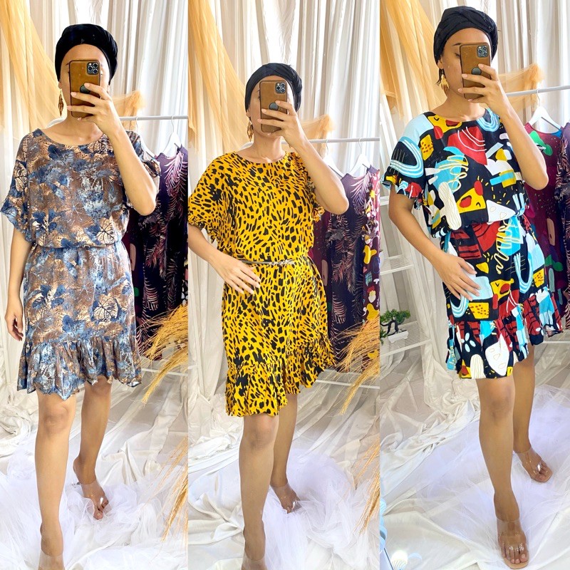 KUALITAS PREMIUM Ticia home dress daily wear daster Rayon