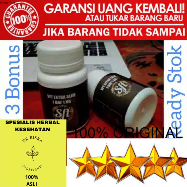100% ASLI SFT EXTRA SLIM 1 DAY 1KG OBAT DIET VITAMIN PENURUN BERAT BADAN PELANGSING BADAN
