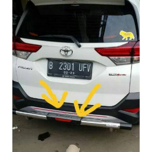 Tanduk belakang all new rush 2019 bemper belakang all new rush pengamn belakang all new rush