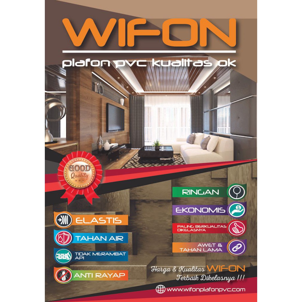 PLAFON PVC + PEMASANGAN PLAFON PVC