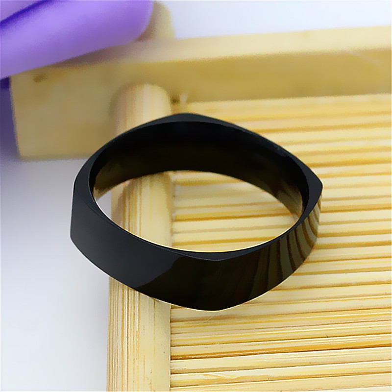 Cincin Titanium Mini Korea fashion cewek Wanita CK063 warna hitam unik