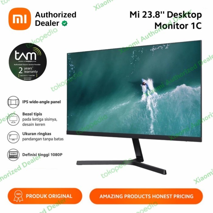 XIAOMI MI 23.8 INCH Desktop Monitor 1C Garansi Resmi