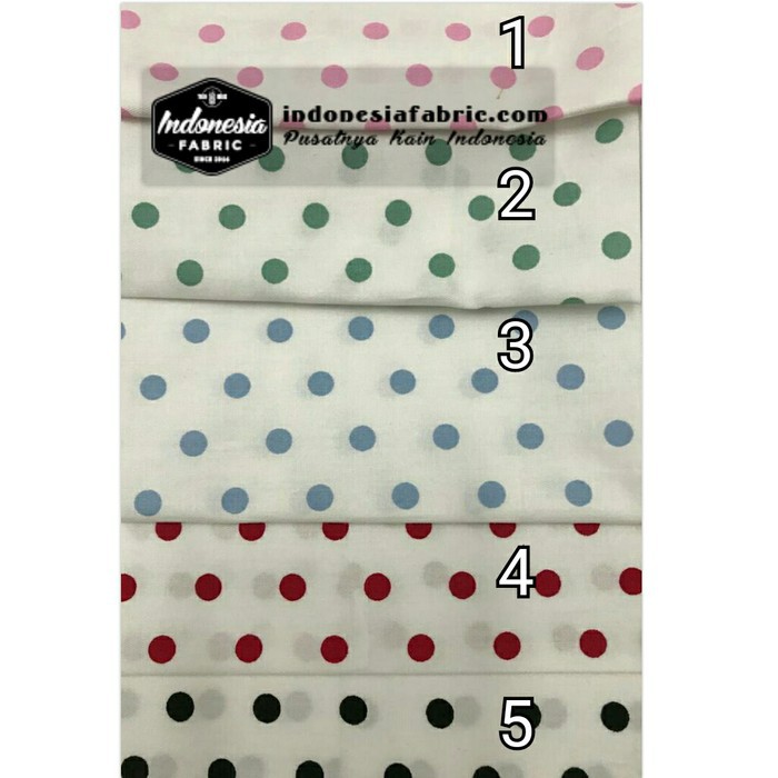 [Toko Kain Grosir] Kain Gamis Kain mukena Kain Katun Jepang ori Tokai motif Lolly Polka