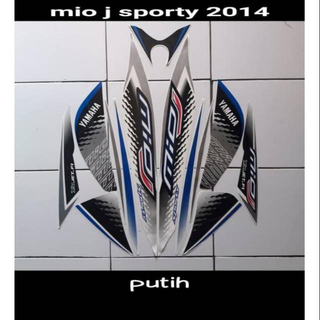 Striping mio J 2014 putih