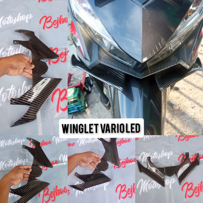 Winglet Vario 125 old vario 150 Led Carbon