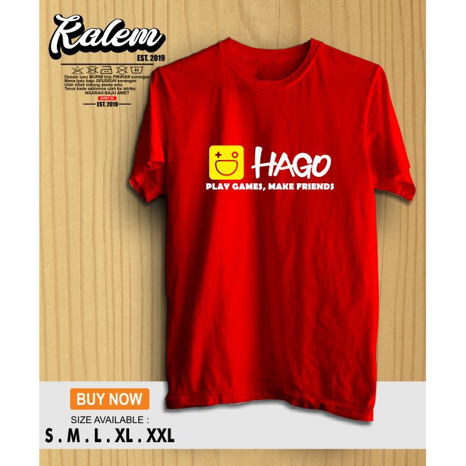Kaos Baju Hago Kaos Game Hago Logo - KalemClothing -Mawar