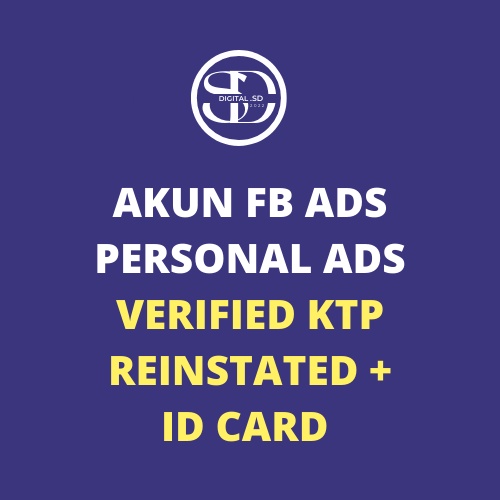 Akun Iklanfb Personal ads Verified Reinstated