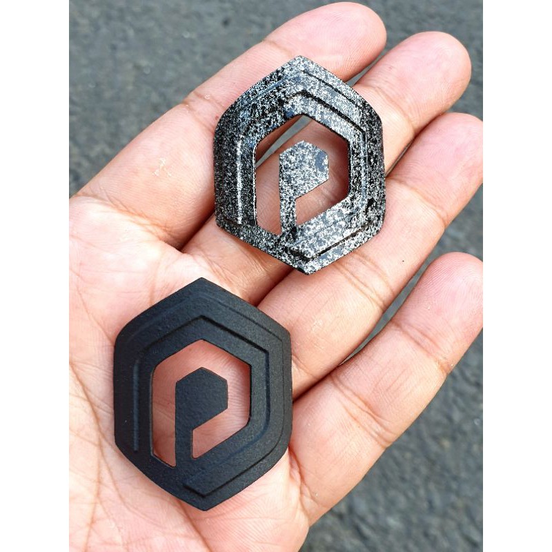 Head tube Badge / Head badge NEW POLYGON CUTTING - Emblem Sepeda NEW POLYGON CUTTING