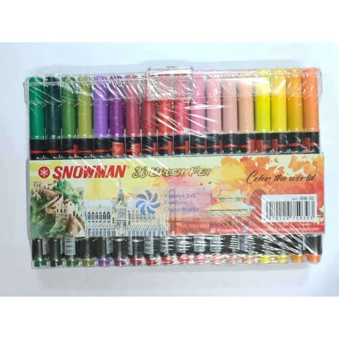 

SNOWMAN 36 BRUSH PEN / BRUSHPEN 36 COLOUR / KALIGRAFI RJT