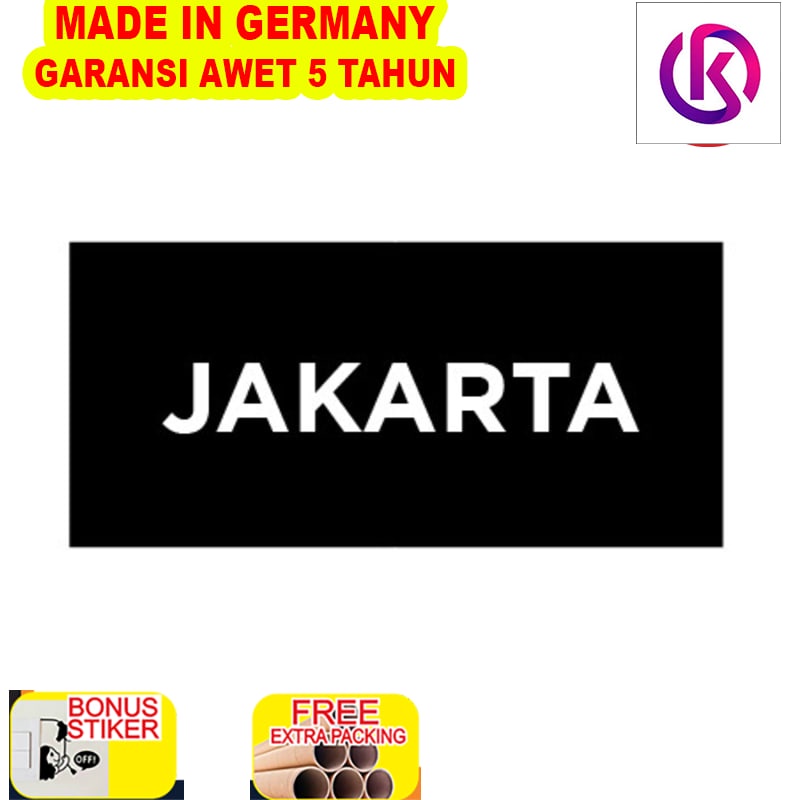 

Murah Sign Signage Nama Kota Jam Dunia Acrylic Hitam / Sign Acrylic Timbul
