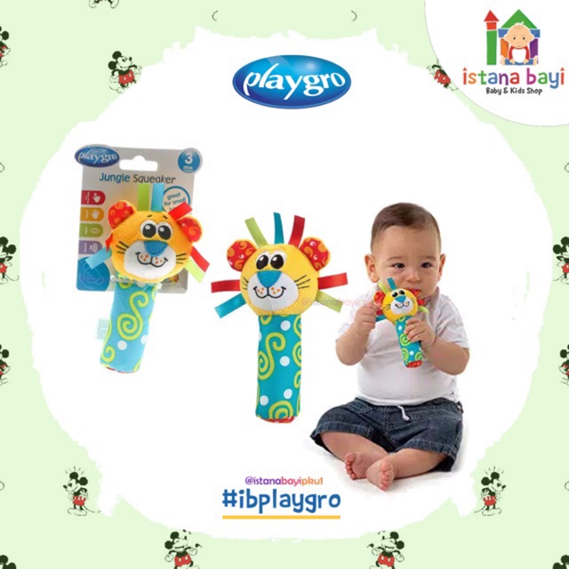 Playgro Jungle Squeaker Mainan anak - Playgro Mainan Anak