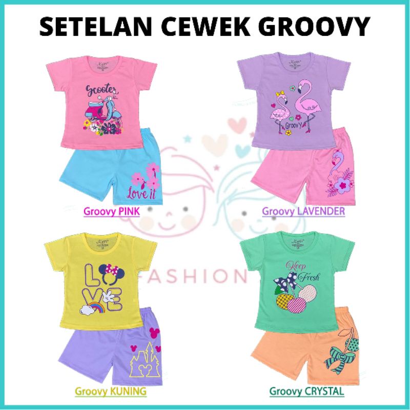 SETELAN ANAK CEWEK KOMBINASI USIA 0-7 TAHUN BAJU KAOS ANAK PEREMPUAN KELFI FASHION HARIAN