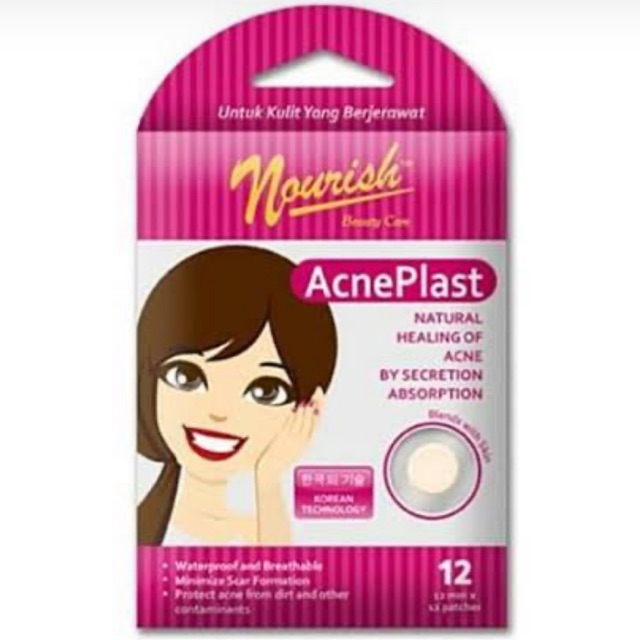 [[ ECER ]] NOURISH  ACNE PLAST 12MM X 12 PATCHES