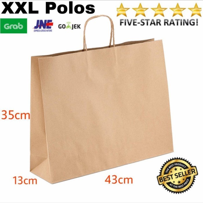 

Paperbag XXL 43x13x35 Goodie Bag Tas Kertas Tas Belanja