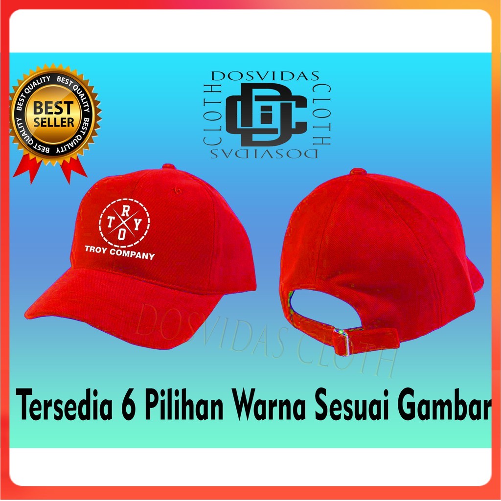 Topi Baseball TROY COMPANY keren BERKUALITAS  Pria Wanita TROYCOMPANY COD