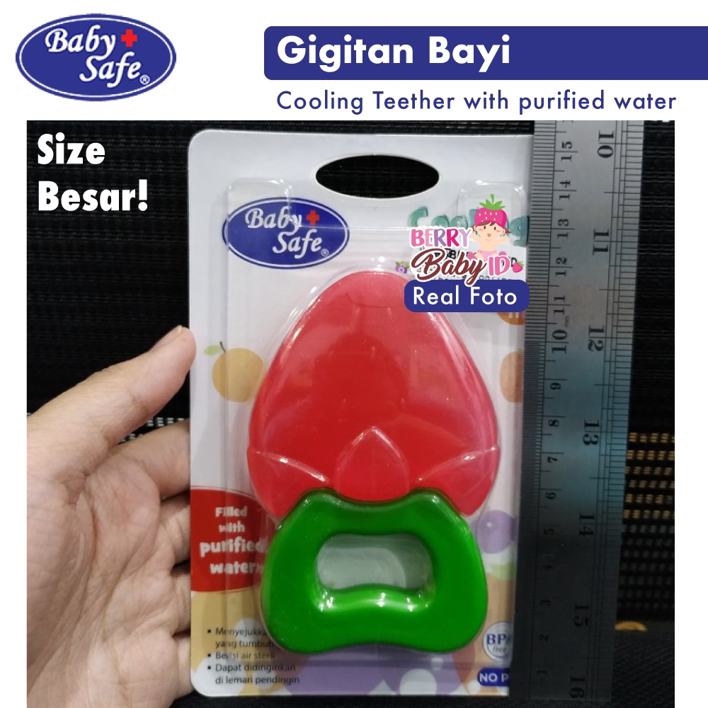 Baby Safe Cooling Teether with Purified Water TT001 Gigitan Bayi Lunak Gigitan Buah BBS064 Berry Mart