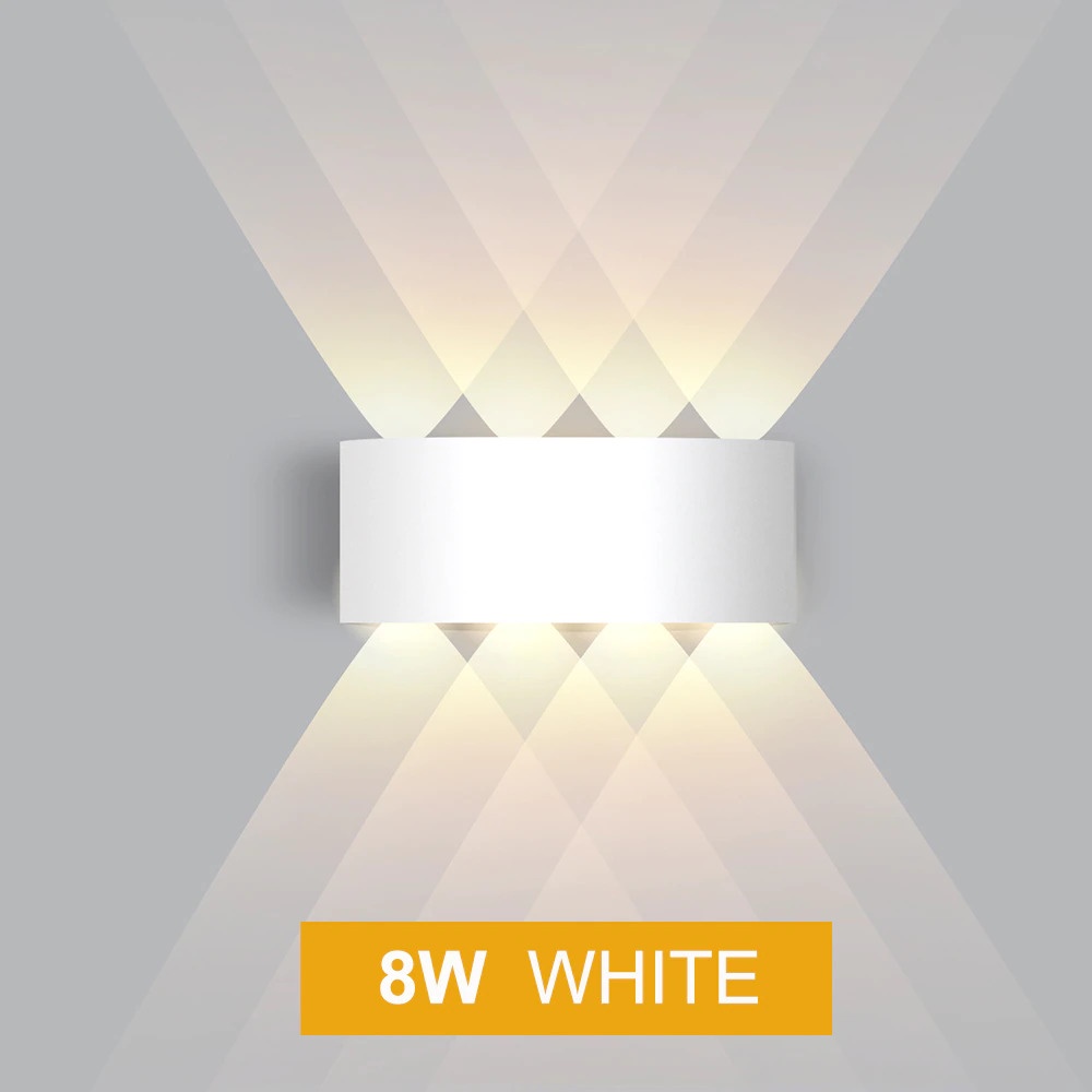 Lampu Hias Dinding LED Minimalis Aluminium 8W 8 LED Warm White - RL-B15 - 7RLLDFWH White