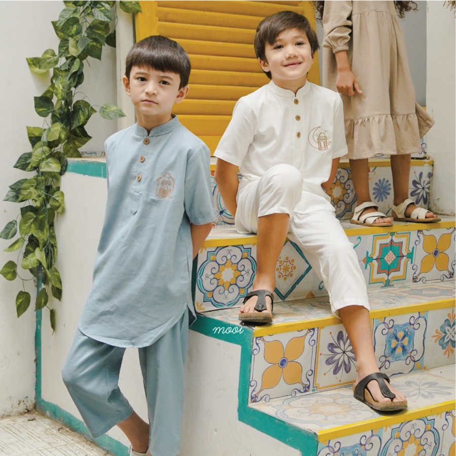 Mooi ADAM KOKO Set Baju Setelan Anak Laki Lebaran / Mooi Raya Collection