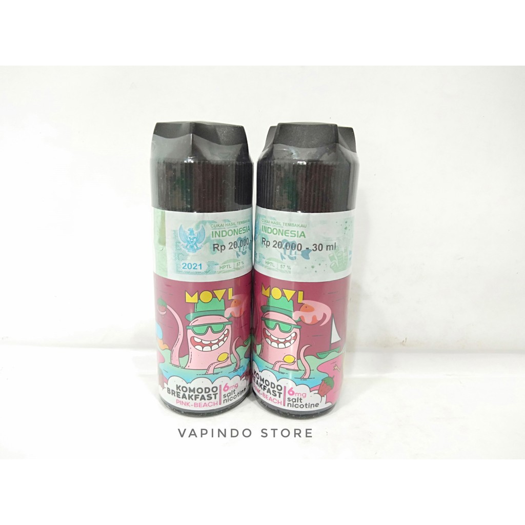 NIC 6MG KOMODO BREAKFAST SALT PINK BEACH 30ML SALTNIC E LIQUID VAPE