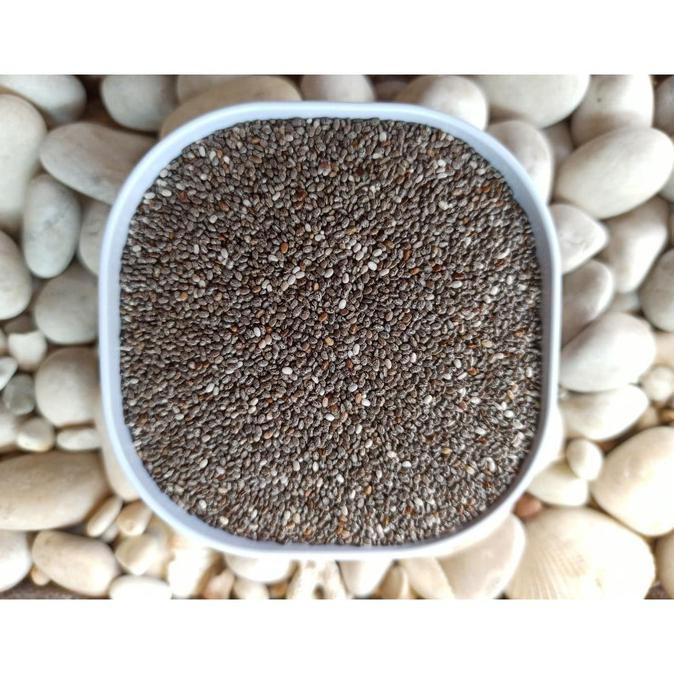 

Natural Black Chia seed 500 gram Mexico murah berkualitas Chia seeds