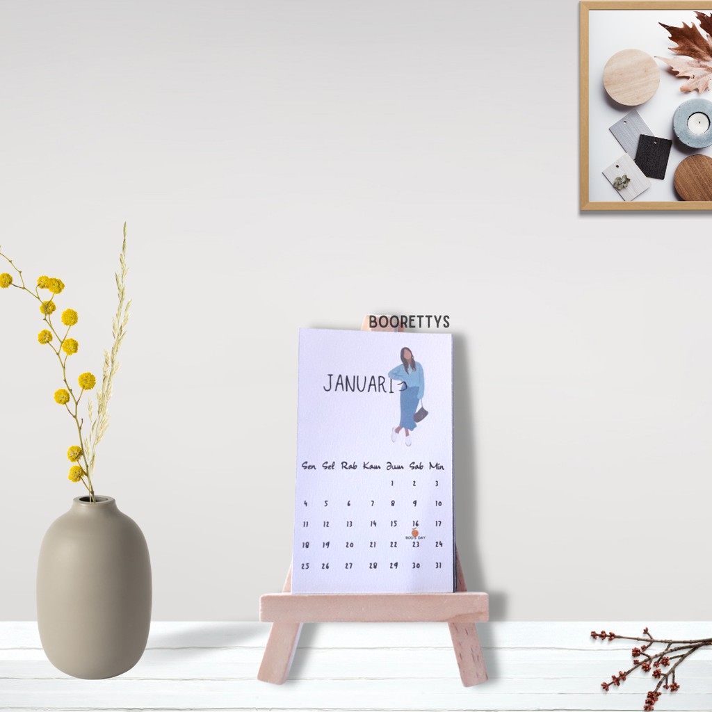 

Kalender Meja 2021 / Kalender Aesthetic 2021 / Kalender Custom / Promo 3.3