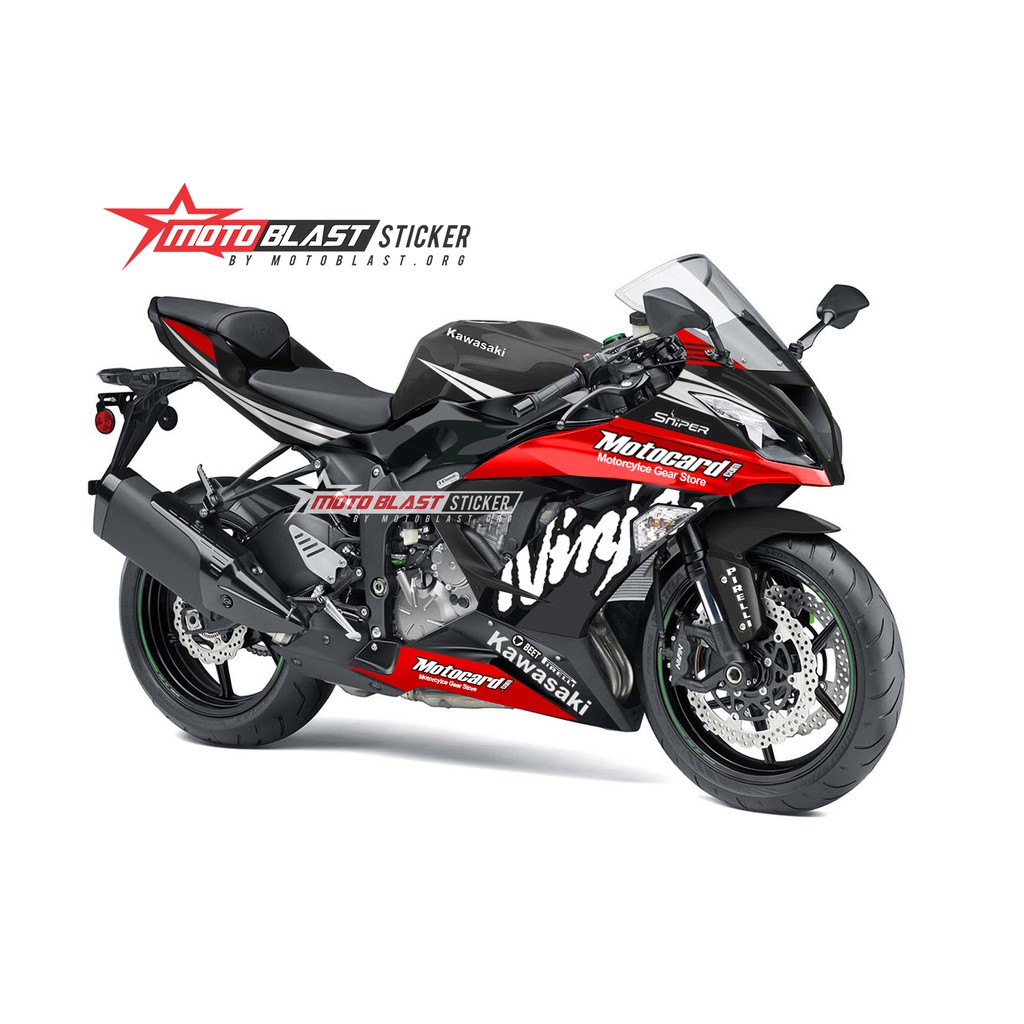 Decal Stiker Non Full Ninja ZX636 Livery Motocard Motoblast