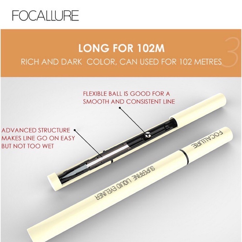 Focallure Superfine Liquid Waterproof Eyeliner FA91