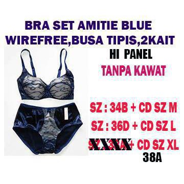 BS-BRA SET AMITIE BLUE