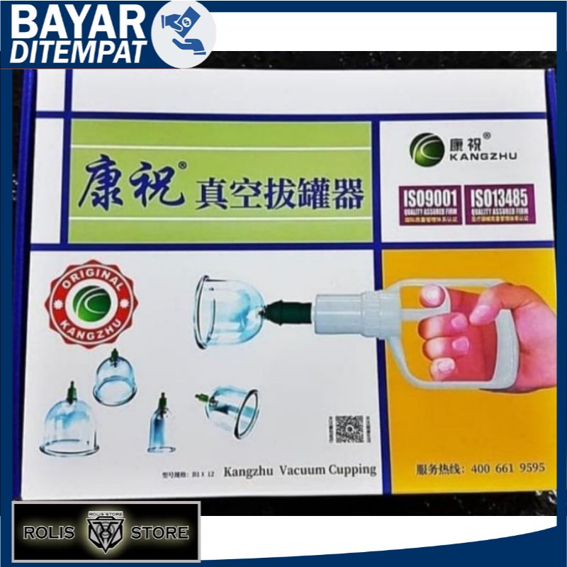 Bekam kangzhu 12 cup original alat kop kangzhu