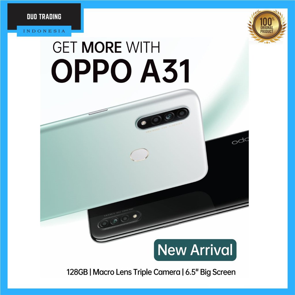 OPPO A31 2020 RAM4GB ROM128GB Smartphone Garansi Resmi OPPO INODONESIA