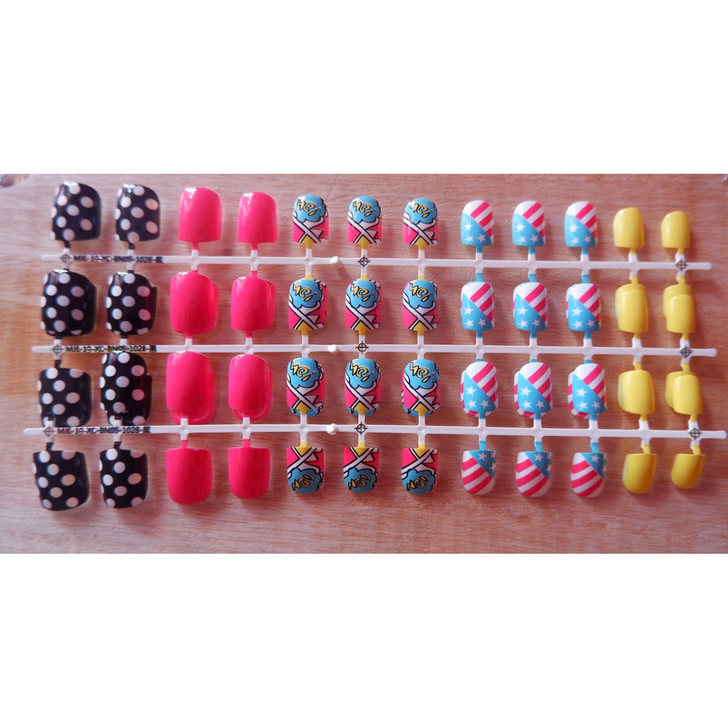 KUKU PALSU KARAKTER PRINTED NAILS KODE ROSE WONDER WOMAN