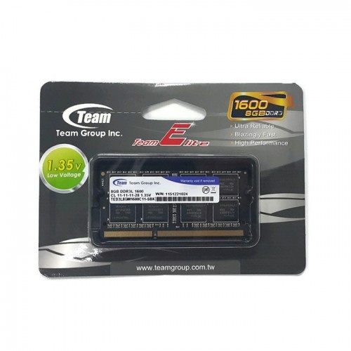 TEAM Memory Notebook 8GB DDR3L PC-12800 - Hitam