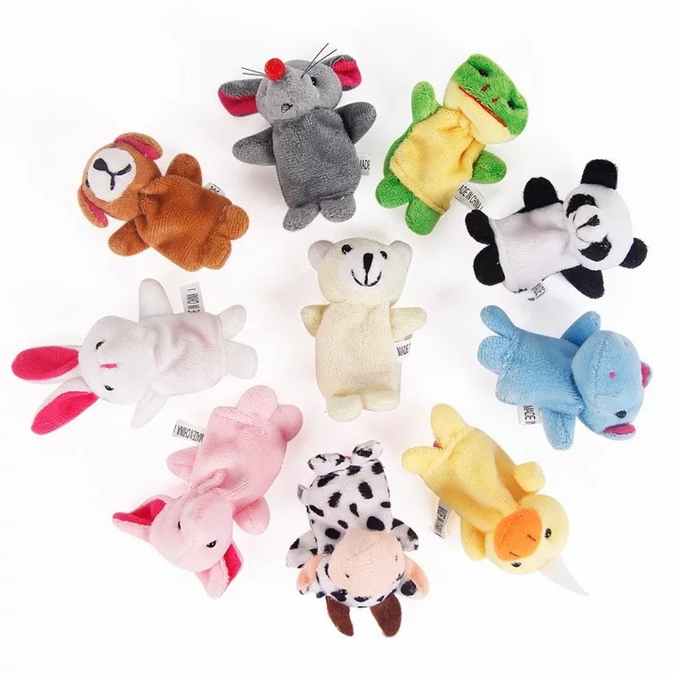 Set Boneka jari hewan binatang mainan animal finger puppet isi 10 pcs