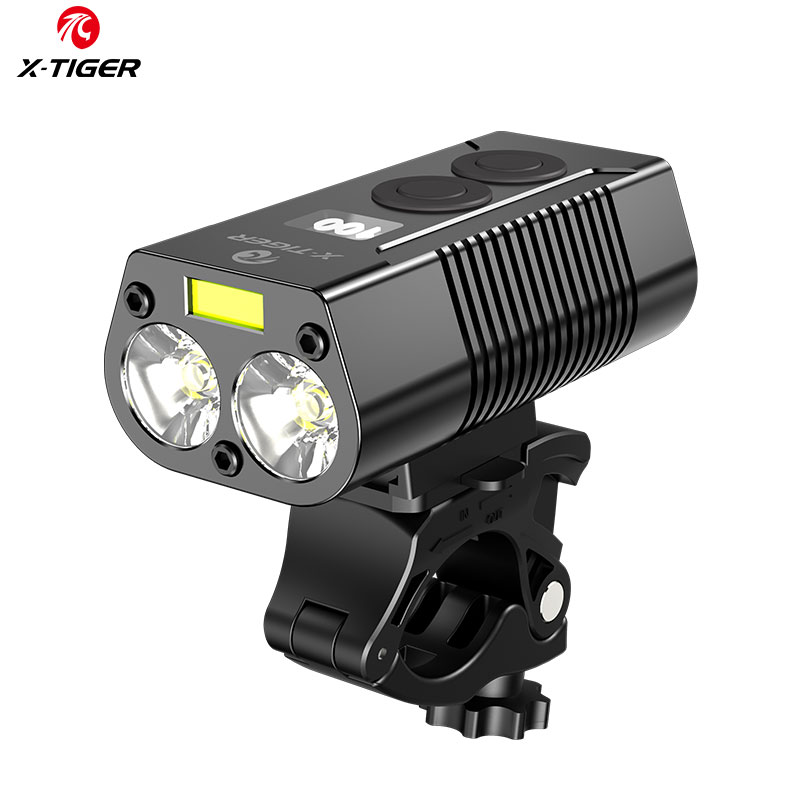 

X-Tiger Lampu Depan Lampu Sepeda Power Bank Senter Isi Ulang USB
