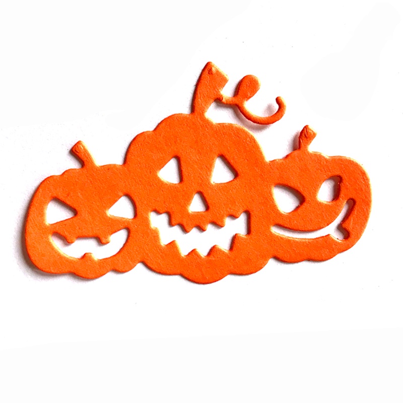 Cetakan Stensil Cutting Dies Motif Labu Halloween Bahan Metal Untuk Scrapbook Craft DIY