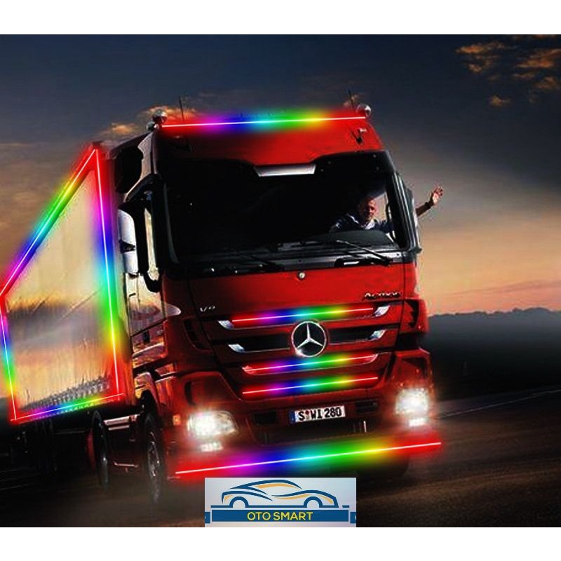 Lampu LED Strip Variasi Kaca Running Canter Net Light Strip 24 Volt Untuk Truck Bus 1.5M  2M 2.5M