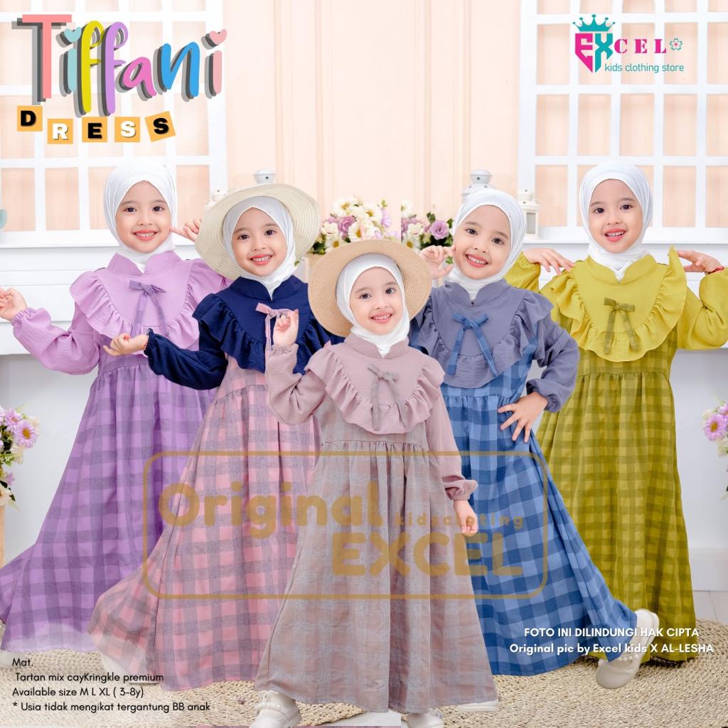 TIFFANI SYARI DRESS KIDS BY EXCEL GAMIS ANAK PEREMPUAN NOHIJAB BAJU MUSLIM ANAK CEWEK MURAH LONGDRES