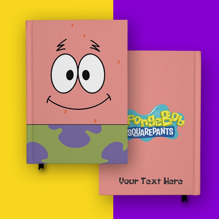 

Notebook Patrick Star Spongebob Hardcover Buku Tulis Catatan Custom Nama Notes Agenda Planner Diary Jurnal