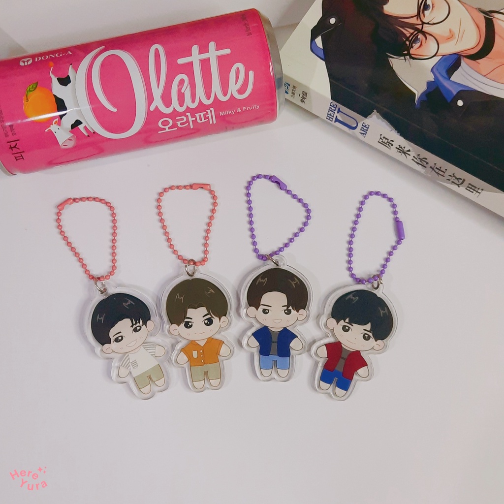 Ohm Pawat Nanon Pond Phuwin Plush Doll Keychain Bad Buddy Fish Upon The Sky series