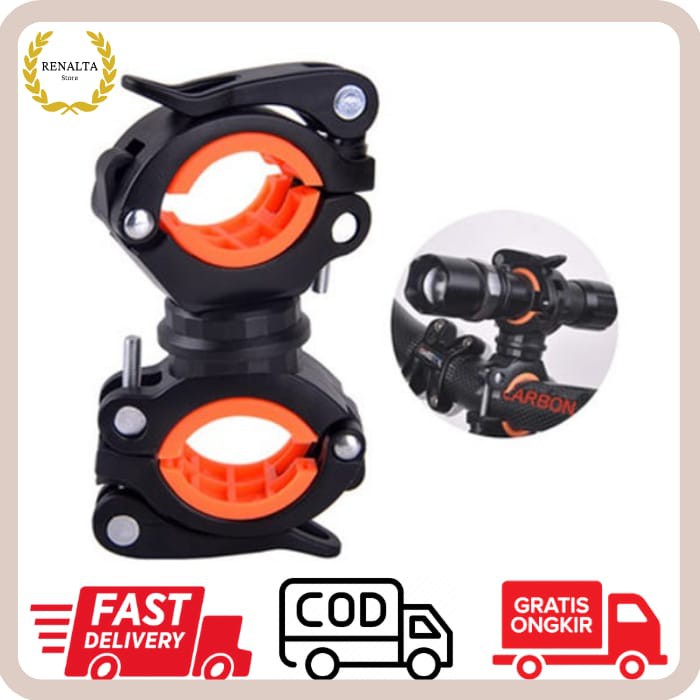 Clamp Penjepit Senter Stang Sepeda