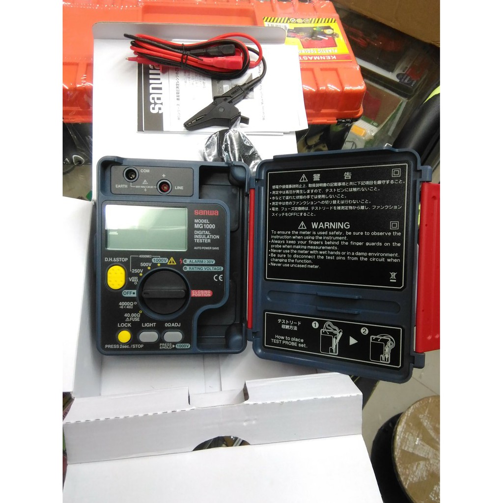 MEGER INSULATION SANWA MG-1000 - INSULATION TESTER SANWA - MEGER INSTALASI SANWA